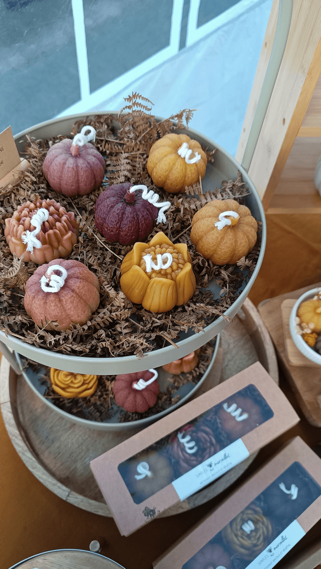 Bougie d'Automne - Citrouille & Fleur